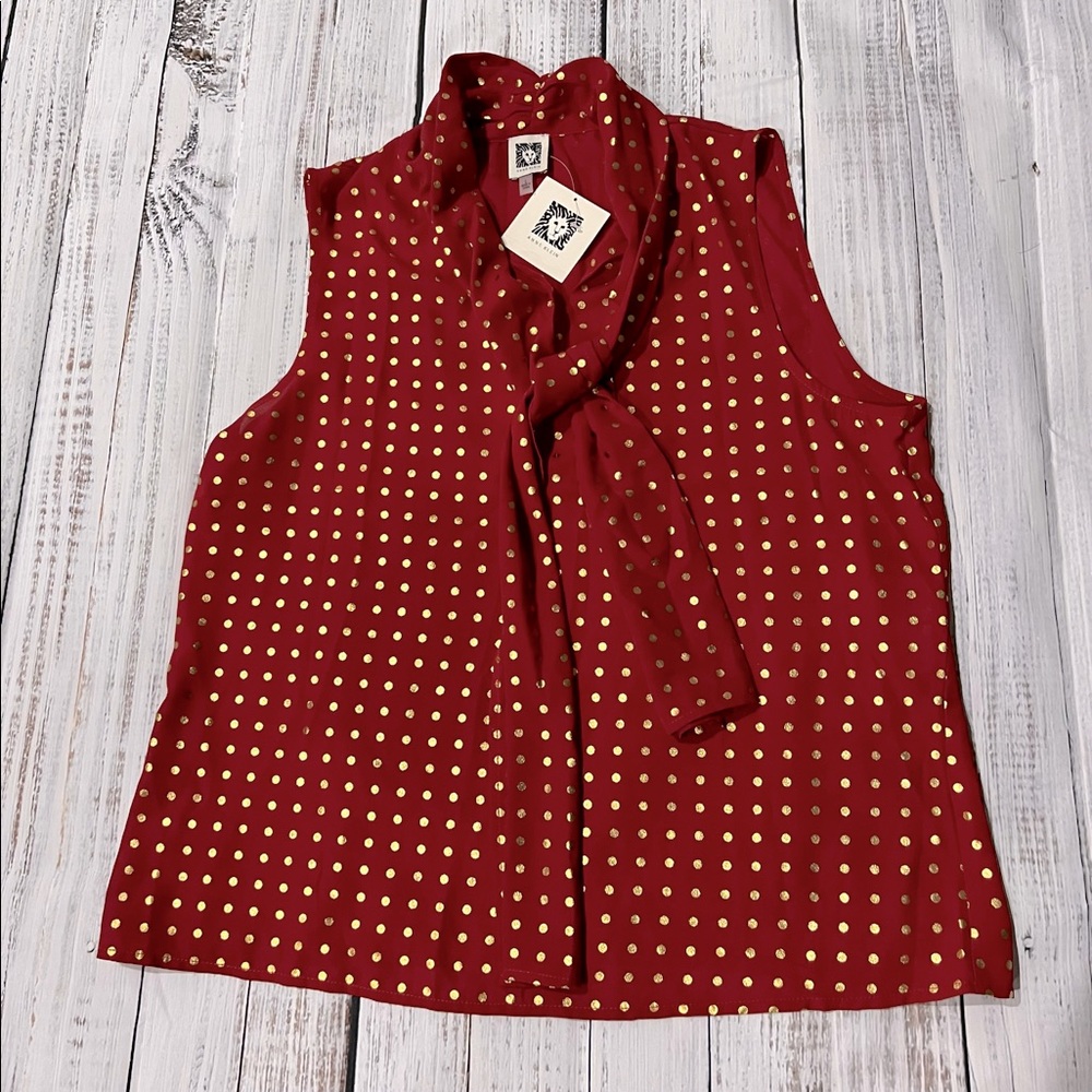 Anne Klein sleeveless blouse